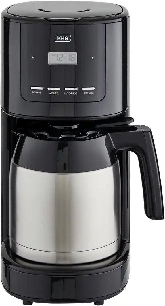 Thumbnail - KHG Thermo-Kaffeeautomat TKA-182 (SE) ¦ schwarz ¦ Edelstahl,Kunststoff ¦ Maße (cm): B: 17,5 H: 36,5 T: 23.5 Elektroklei...