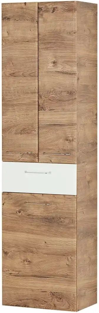 smart Hochschrank Onda ¦ holzfarben ¦ Maße (cm): B: 50 H: 185,5 T: 33.0 Schränke > Badschränke > Bad-Hochschränke - Höf...