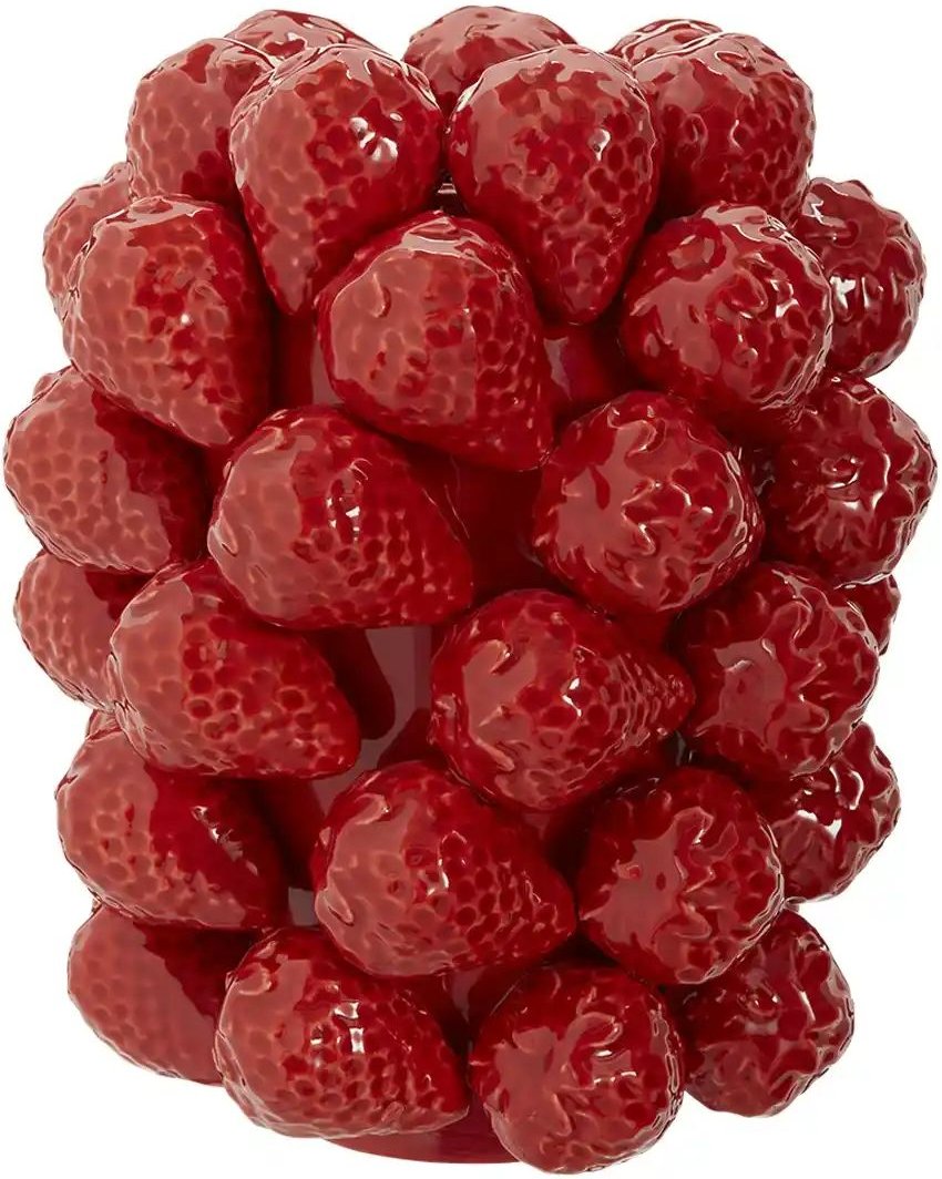 HOME STORY 3D Vase Erdbeere ¦ rot ¦ Porzellan ¦ Maße (cm): H: 24 Ø: 21 Accessoires > Vasen - Höffner