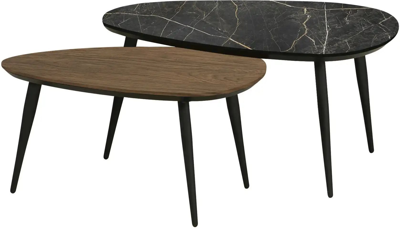 uno Couchtisch 2er-Set Dortmund ¦ holzfarben Tische > Couchtische > Couchtische andere Formen - Höffner