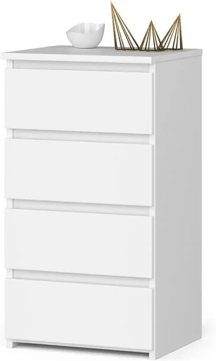 Kommode mit 4 Schubladen Carlo ¦ weiß ¦ Maße (cm): B: 40 H: 74 Kommoden & Sideboards > Kommoden - Höffner