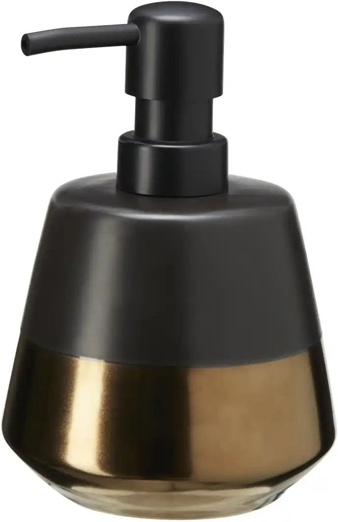 Seifenspender Brandol für Gray & Jones ¦ schwarz ¦ Keramik ¦ Maße (cm): H: 14,1 Ø: 9.8 Badzubehör - Höffner