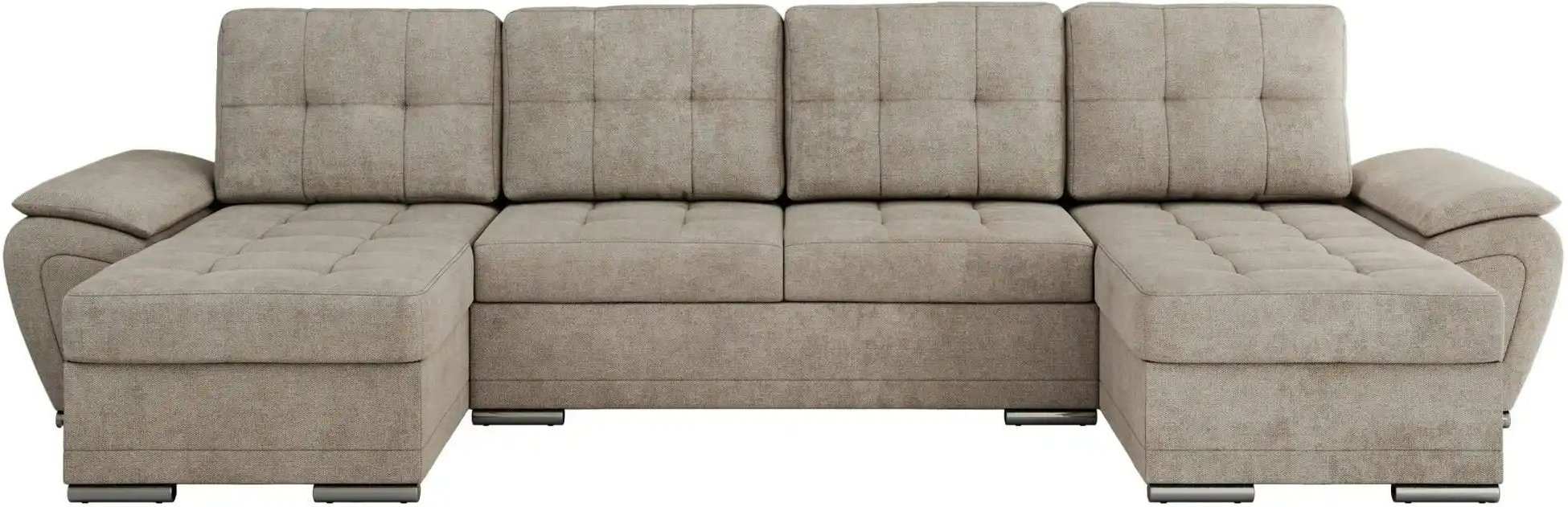 Wohnlandschaft mit Schlaffunktion Umbria ¦ beige ¦ Maße (cm): B: 336 H: 85 Polstermöbel > Sofas > Schlafsofas - Höffner