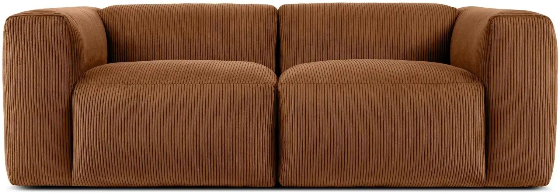 Thumbnail - KONSIMO Einzelsofa Buffo ¦ orange ¦ Maße (cm): B: 210 H: 73 Polstermöbel > Sofas > 3-Sitzer - Höffner