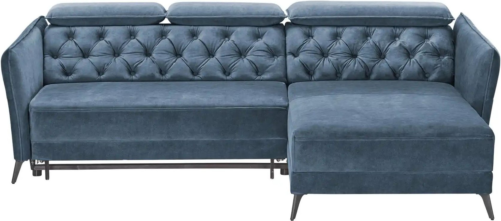 Thumbnail - smart Ecksofa Kavita ¦ blau ¦ Maße (cm): B: 254 H: 85 T: 199.0 Polstermöbel > Sofas > Ecksofas - Höffner