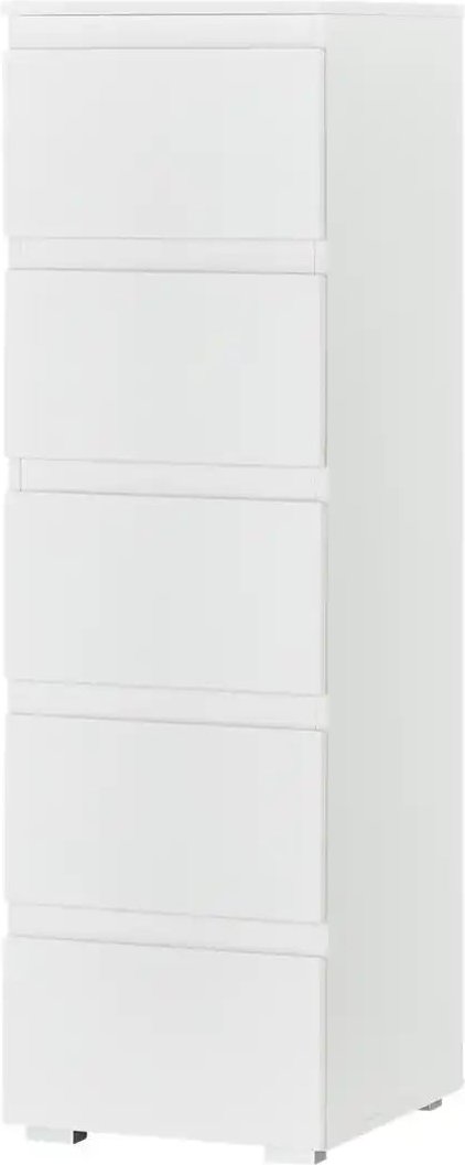 smart Hochkommode  BEN ¦ weiß ¦ Maße (cm): B: 40 H: 131 T: 45.0 Kommoden & Sideboards > Kommoden - Höffner