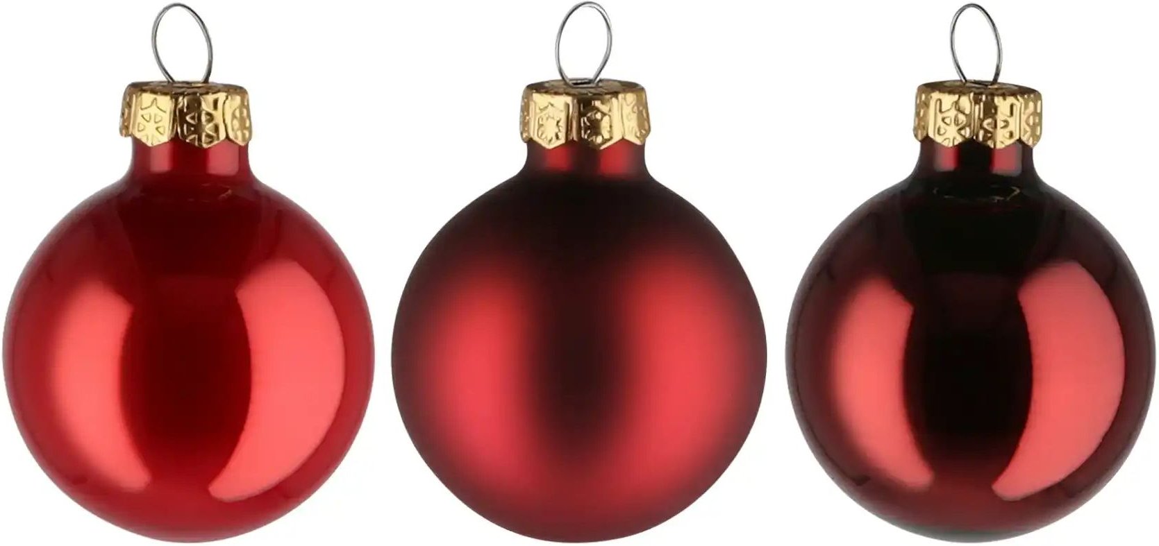 Weihnachtsbaumkugel 16er-Set ¦ rot ¦ Glas,Aluminium Ø: 3.5 Weihnachten - Höffner