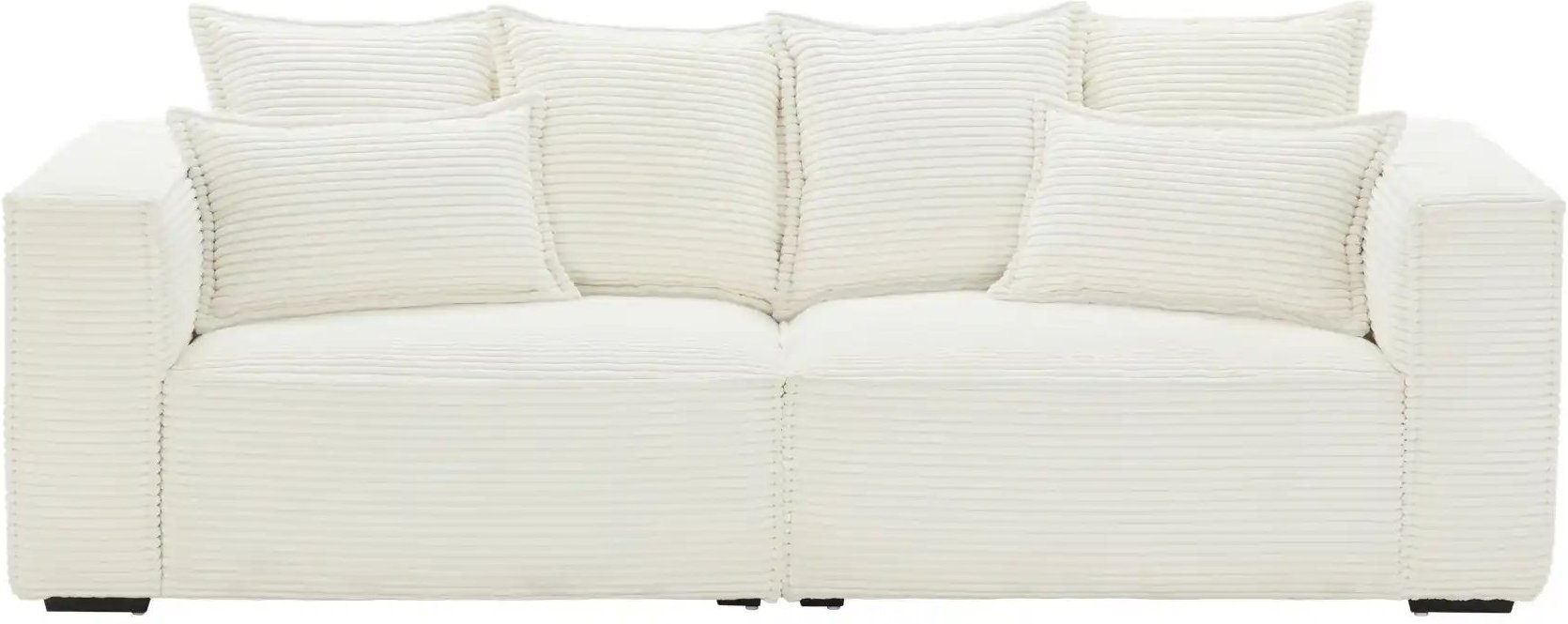 uno Einzelsofa aus Cord Aurelion ¦ creme Polstermöbel > Sofas > 3-Sitzer - Höffner