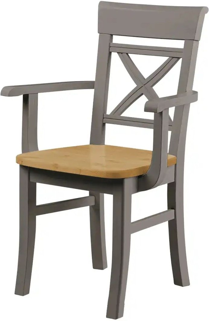 Thumbnail - maison bleue Holzstuhl Florian ¦ grau ¦ Maße (cm): B: 61 H: 94 T: 43.0 Stühle > Esszimmerstühle > Esszimmerstühle mit A...