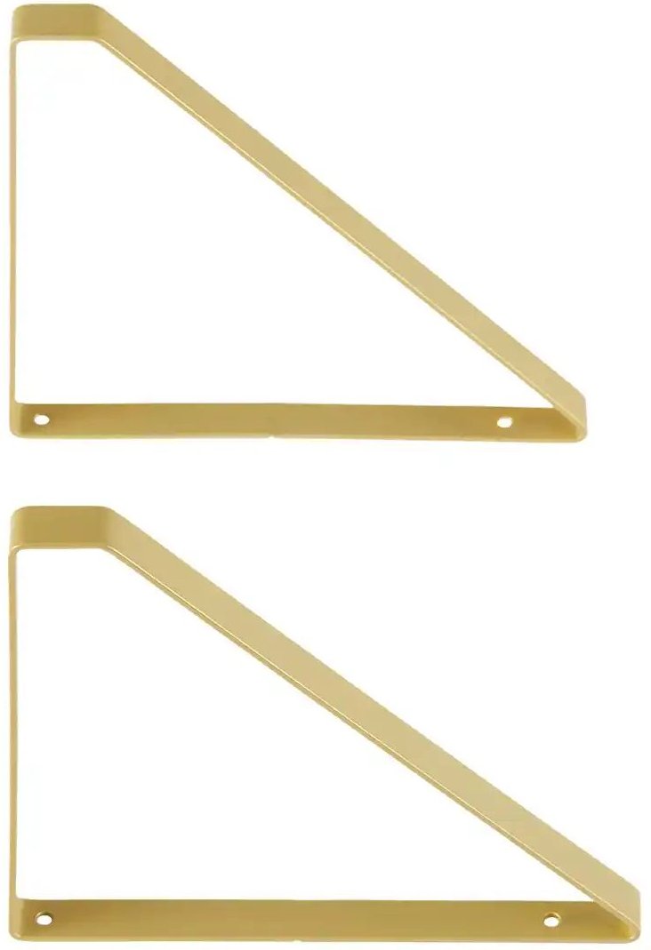 Bodenträger 2er-Set Scaffale ¦ gold ¦ Maße (cm): H: 24 T: 25.5 Sonstiges Zubehör - Höffner