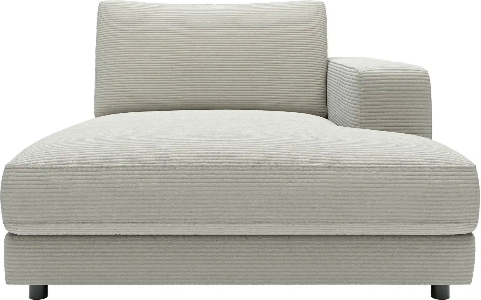 Jette Home Element Ottomane rechts in Cord Sila ¦ grau ¦ Maße (cm): B: 125 H: 85 T: 170.0 Polstermöbel > Sofas > Modulso...