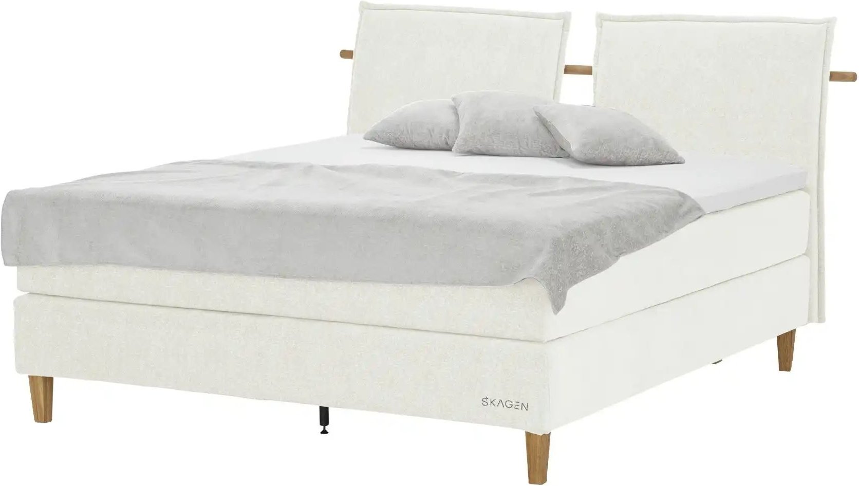 SKAGEN STUDIO Boxspringbett Voodie ¦ creme ¦ Maße (cm): B: 202 H: 107 Betten > Boxspringbetten - Höffner