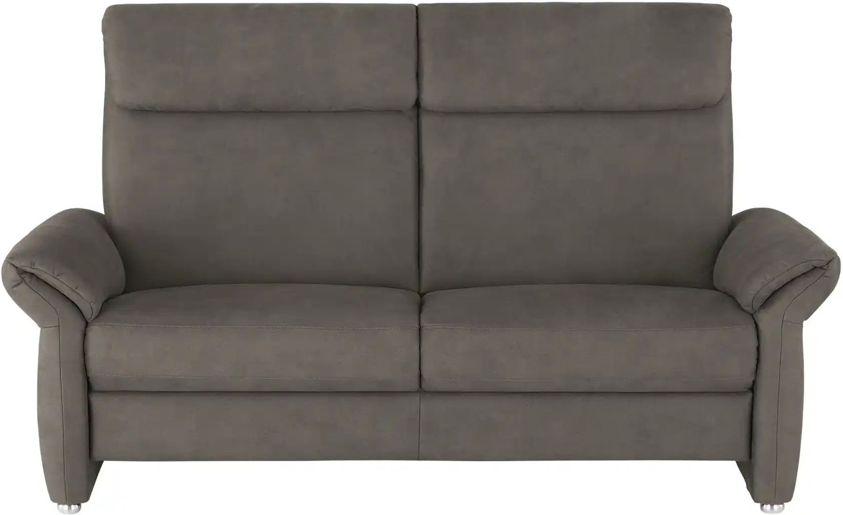 Wohnwert Einzelsofa Mikrofaser Melina ¦ grau ¦ Maße (cm): B: 186 H: 107 T: 97.0 Polstermöbel > Sofas > 2-Sitzer - Höffne...