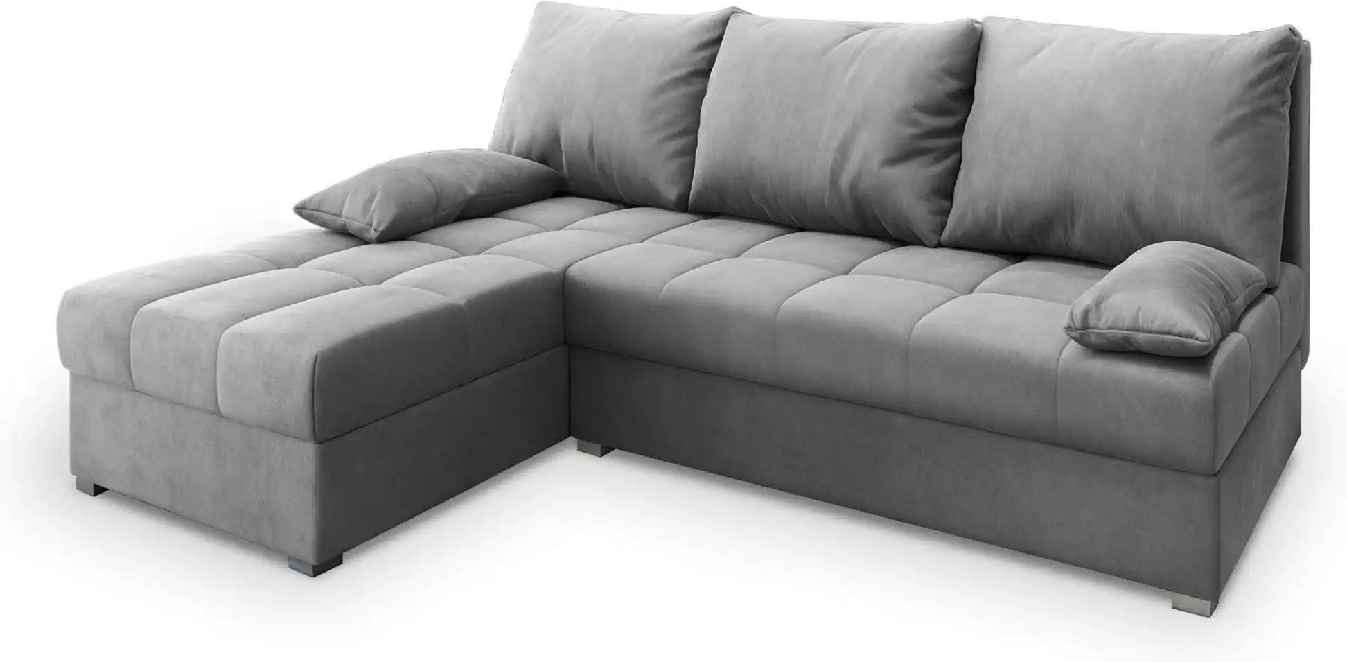 MASSENO Ecksofa mit Schlaffunktion Rita ¦ grau ¦ Maße (cm): B: 200 H: 85 Polstermöbel > Sofas > Ecksofas - Höffner
