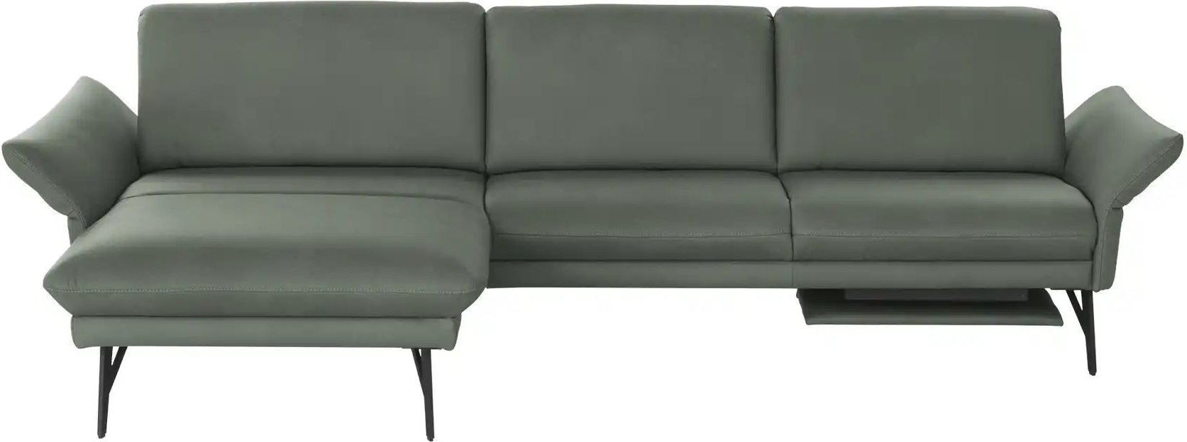 himolla Ecksofa Echtleder 1928 ¦ grün ¦ Maße (cm): B: 296 H: 85 T: 175.0 Polstermöbel > Sofas > Ecksofas - Höffner