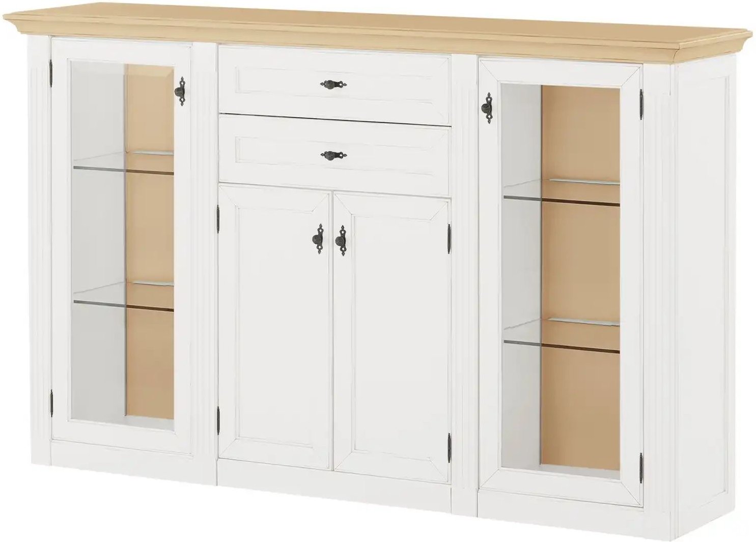 maison bleue Highboard Petit Chalet ¦ holzfarben ¦ Maße (cm): B: 192 H: 119 T: 44.0 Kommoden & Sideboards > Highboards ...