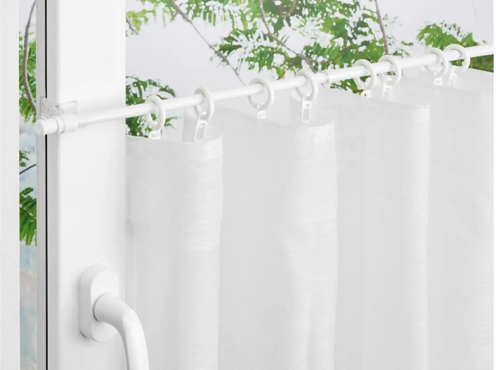 Mydeco Caféhausstange aura ¦ weiß ¦ Aluminium ¦ Maße (cm): B: 85 H: 3 Gardinen & Rollos > Gardinenstangen & Zubehör > ...