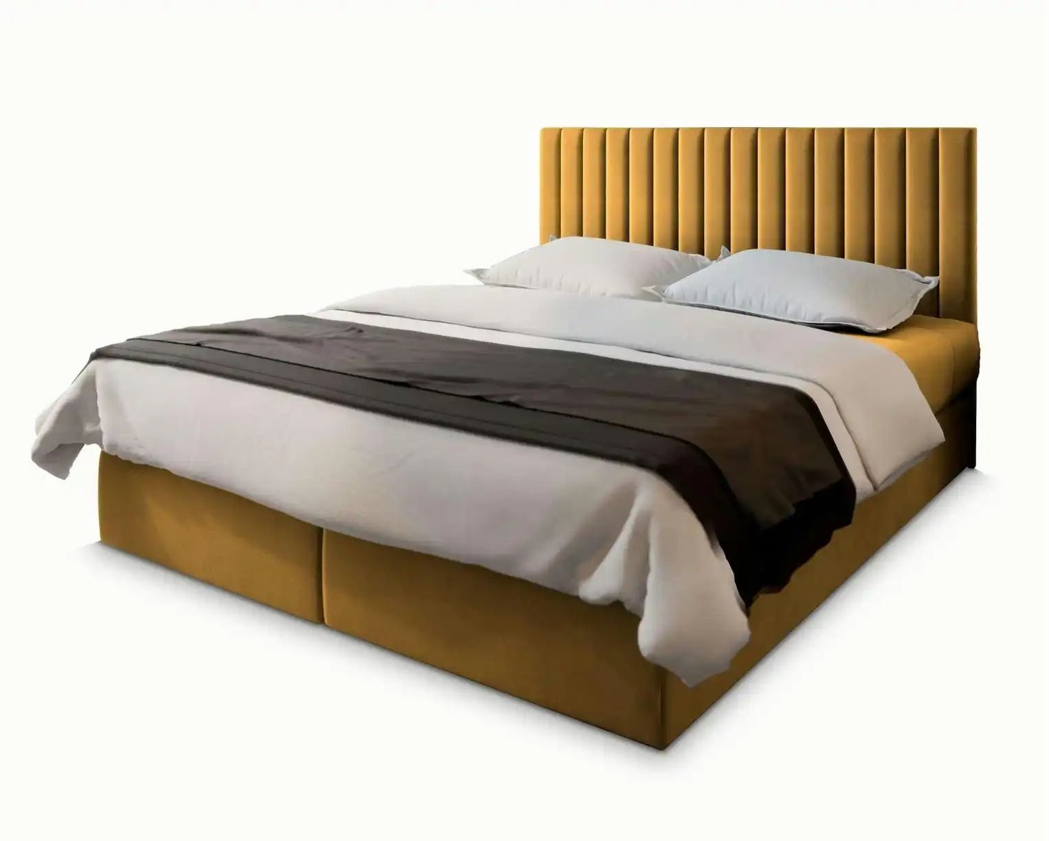 MASSENO Boxbett mit Bettkasten Bresel ¦ gelb ¦ Maße (cm): B: 180 H: 98 Betten > Polsterbetten - Höffner