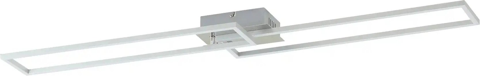 Meisterleuchten LED-Deckenleuchte 2-flammig chrom mit Fernbedienung ¦ silber ¦ Maße (cm): B: 110 H: 7,8 T: 24.8 Lampe...