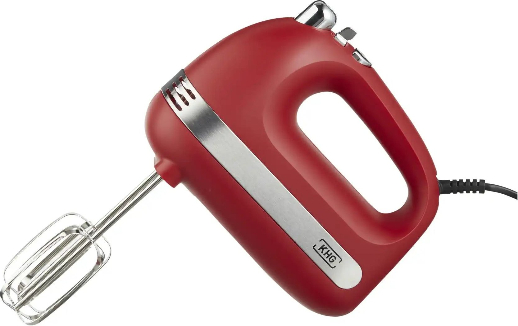 Thumbnail - KHG Handmixer HM-401 (RE) ¦ rot ¦ Edelstahl,Kunststoff ¦ Maße (cm): B: 8,4 H: 15,2 T: 19.1 Elektrokleingeräte > Mixen -...