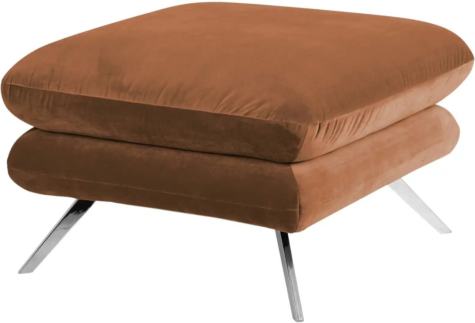 Thumbnail - Jette Home Hocker Caldara ¦ braun ¦ Maße (cm): B: 70 H: 45 T: 70.0 Polstermöbel > Hocker - Höffner