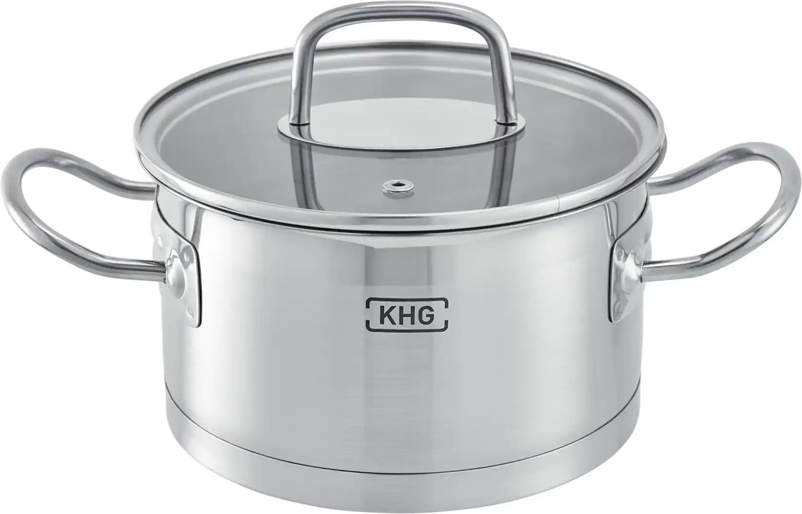 KHG Kochtopf LUNA ¦ silber ¦ Edelstahl ¦ Maße (cm): H: 9,5 Ø: 16 Töpfe & Pfannen & Zubehör > Töpfe - Höffner