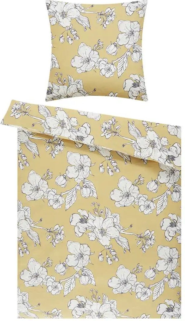 como Biber Bettwäsche Golden Garden ¦ gelb ¦ Maße (cm): B: 135 Bettwaren > Bettwäsche > Bettwäsche Winter - Höffner