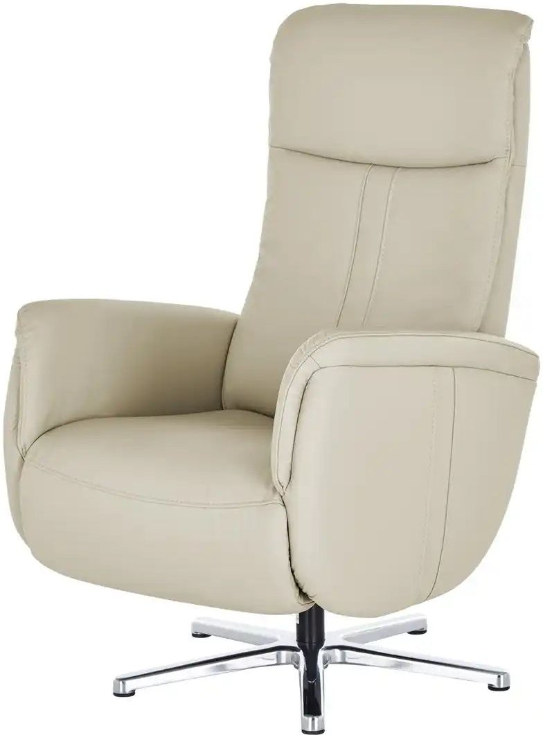 meinSofa Relaxsessel aus Leder Franzi-L ¦ creme ¦ Maße (cm): B: 71 H: 112 T: 83.0 Polstermöbel > Sessel > Fernsehsessel ...