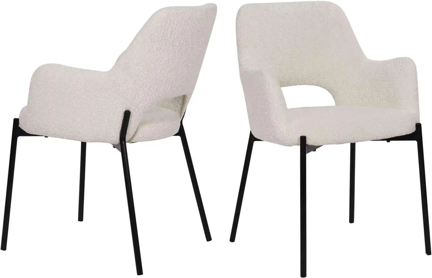 Armlehnstuhl 2er-Set ¦ weiß ¦ Maße (cm): B: 60,5 H: 84 Stühle > Polsterstühle - Höffner