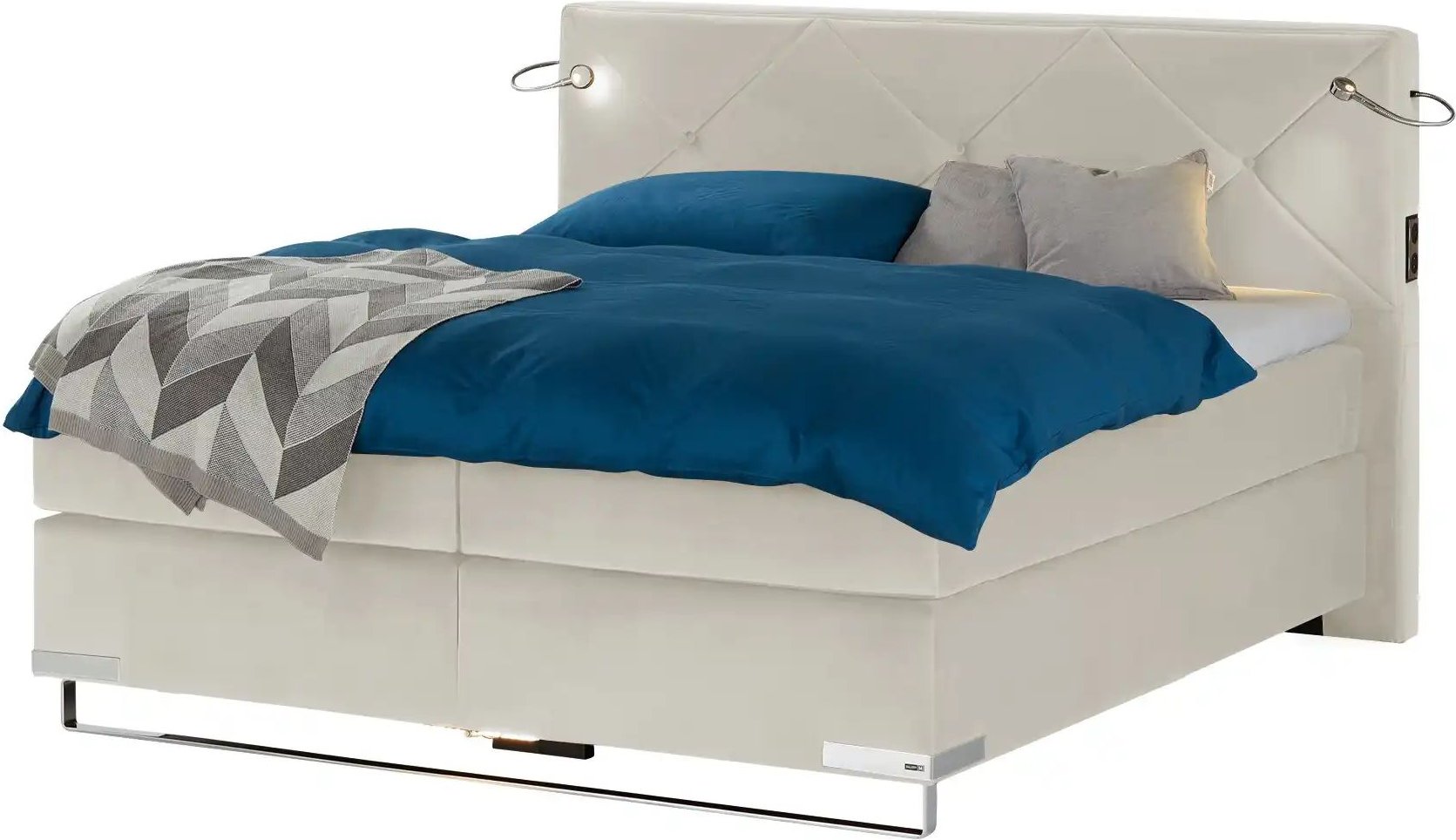 Musterring Boxspringbett Premiumversion Dubai ¦ creme ¦ Maße (cm): B: 217 H: 124 Betten > Boxspringbetten - Höffner