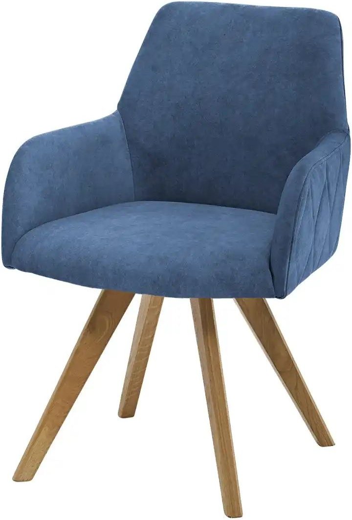 Woodford Esszimmerstuhl Damask ¦ blau ¦ Maße (cm): B: 61 H: 88 T: 66.5 Stühle > Küchenstühle > Küchenstühle mit Armlehn...