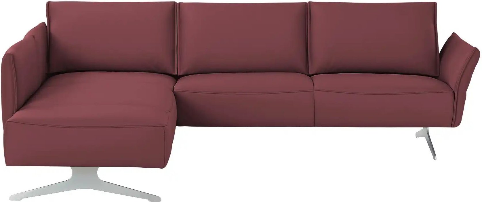 KOINOR Ecksofa Vineto ¦ rot ¦ Maße (cm): B: 272 H: 83 T: 207.0 Polstermöbel > Sofas > Ecksofas - Höffner