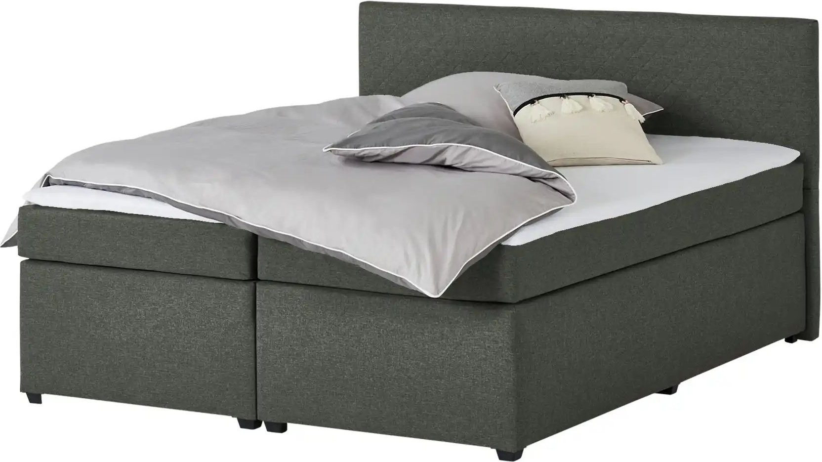 Boxspringbett Countess ¦ grau ¦ Maße (cm): B: 187 H: 104 Betten > Boxspringbetten - Höffner