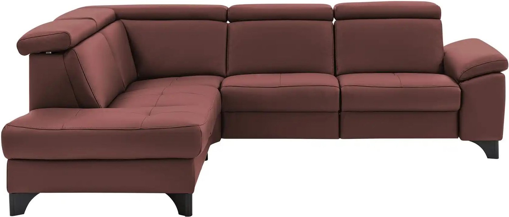 meinSofa Ecksofa Echtleder Linda ¦ lila/violett ¦ Maße (cm): B: 261 H: 80 T: 209.0 Polstermöbel > Sofas > Ecksofas - Höf...
