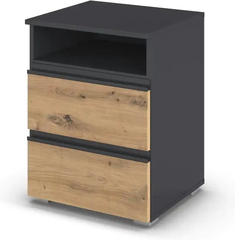 Nachttisch Jamila ¦ grau ¦ Maße (cm): B: 47 H: 62 Tische > Nachttische - Höffner