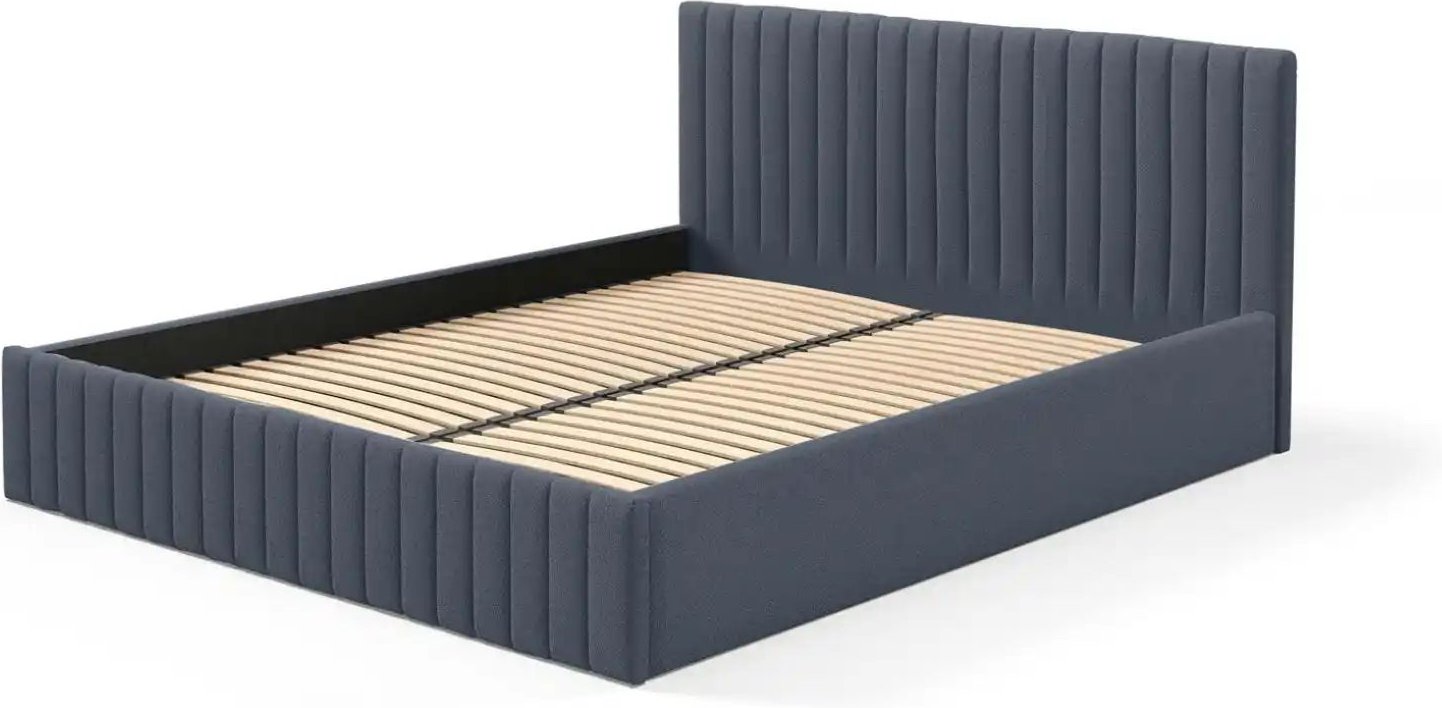 Polsterbett mit Bettkasten Sona ¦ blau ¦ Maße (cm): B: 129 H: 90 Betten > Polsterbetten - Höffner