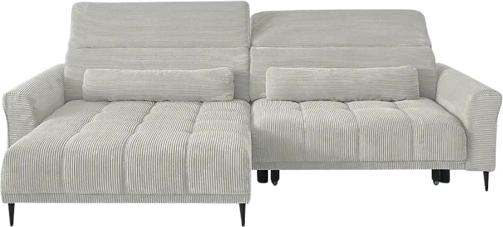 Ecksofa mit elektrischer Sitztiefenverstellung Logan ¦ grau ¦ Maße (cm): B: 277 H: 80 T: 179.0 Polstermöbel > Sofas > 3-...