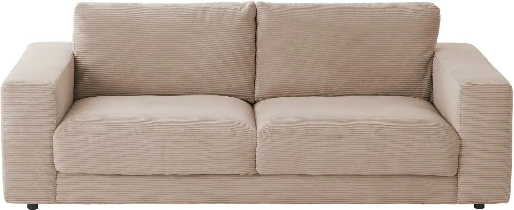 Jette Home Cordsofa  Sila ¦ braun ¦ Maße (cm): B: 230 H: 85 T: 127.0 Polstermöbel > Sofas > 2-Sitzer - Höffner