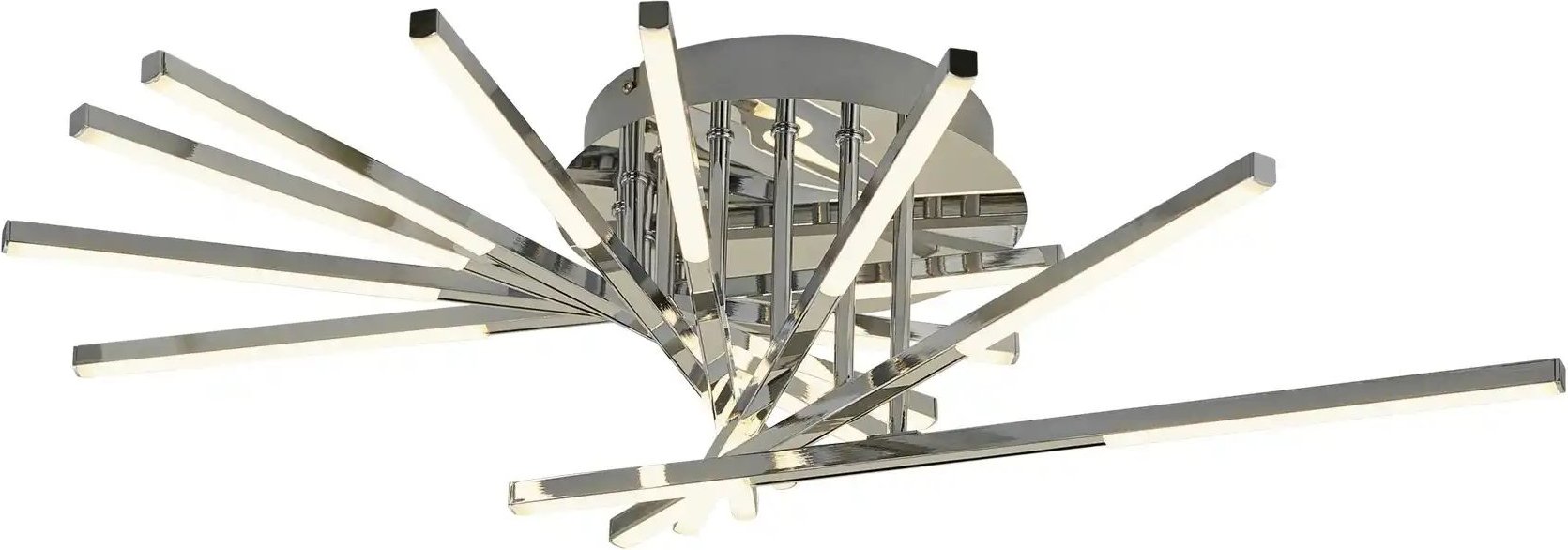 Thumbnail - Meisterleuchten LED-Deckenleuchte chrom Arme verstellbar ¦ silber ¦ Maße (cm): H: 20 Ø: 67 Lampen & Leuchten > Deck...
