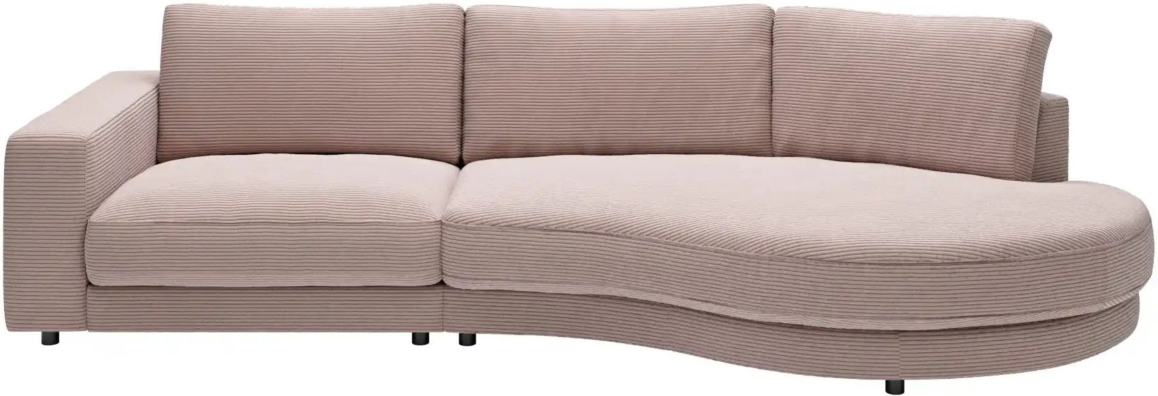 Thumbnail - Jette Home Organisches Einzelsofa in Cord Sila ¦ rosa/pink ¦ Maße (cm): B: 330 H: 85 T: 166.0 Polstermöbel > Sofas > Mod...