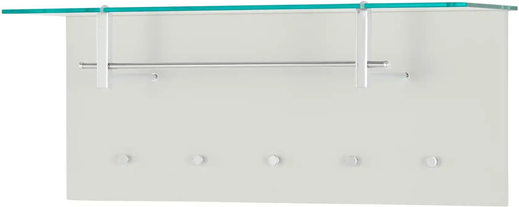 Wohnwert Garderobenpaneel Nicolo ¦ creme ¦ MDF-Platte,Glas ¦ Maße (cm): B: 102 H: 41 T: 32.5 Garderoben & Kleiderstange...