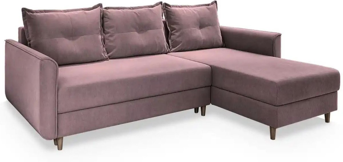 MASSENO Ecksofa mit Schlaffunktion Pisan ¦ rosa/pink ¦ Maße (cm): B: 220 H: 91 Polstermöbel > Sofas > 3-Sitzer - Höffner