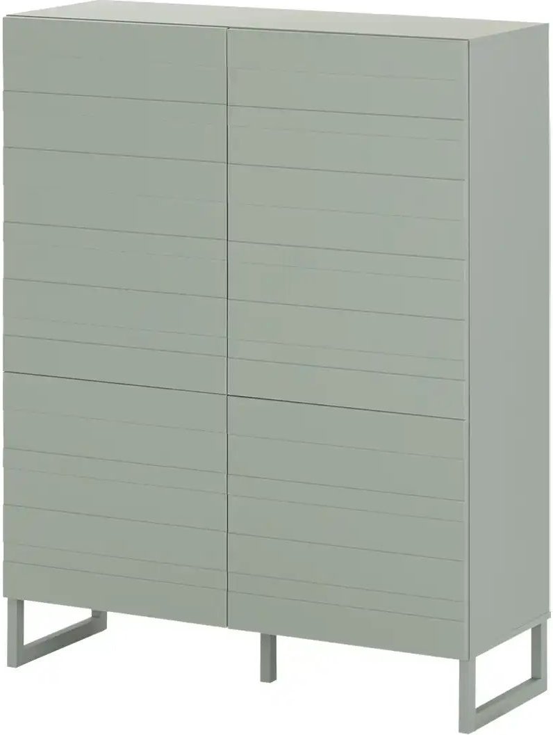 Highboard Foresto ¦ grün ¦ Maße (cm): B: 109,9 H: 140 T: 41.6 Kommoden & Sideboards > Highboards - Höffner