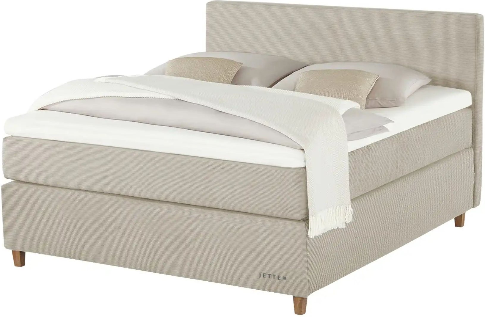 Jette Home Boxspringbett Jette Flex ¦ beige ¦ Maße (cm): B: 185 H: 120,5 Betten > Boxspringbetten - Höffner