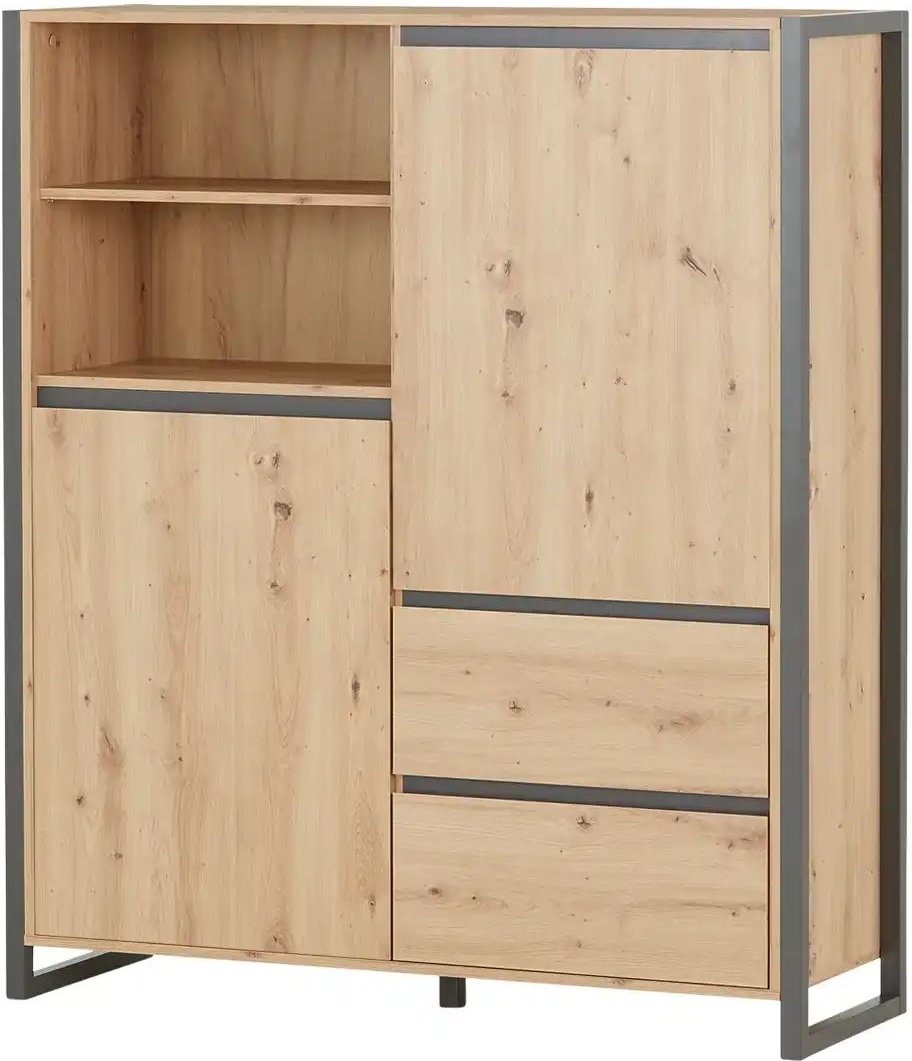Highboard  Fiano ¦ holzfarben ¦ Maße (cm): B: 120 H: 140 T: 40.0 Kommoden & Sideboards > Highboards - Höffner