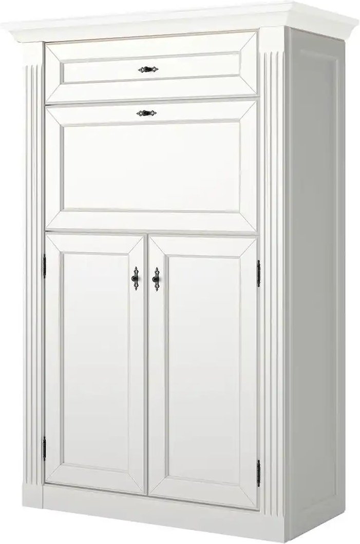 maison bleue Sekretär Petit Chalet ¦ weiß ¦ Maße (cm): B: 90 H: 137 T: 44.0 Kommoden & Sideboards > Sekretäre - Höffner