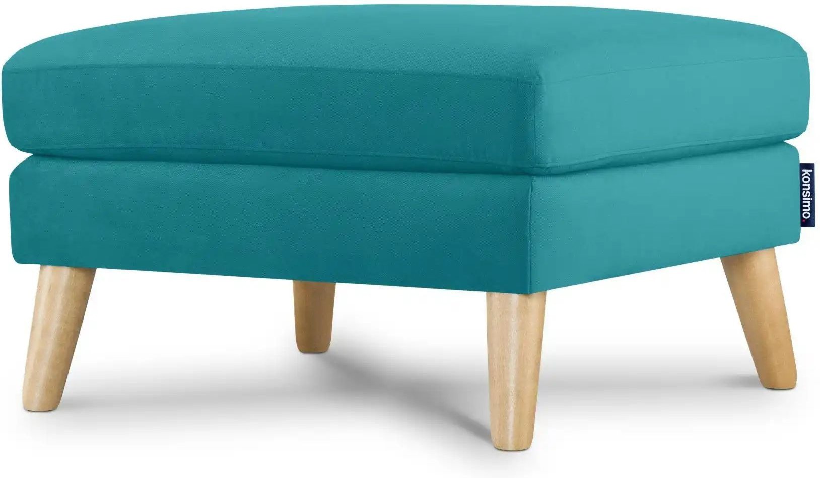 KONSIMO Hocker Tagio ¦ türkis/petrol ¦ Maße (cm): B: 80 H: 46 Polstermöbel > Hocker - Höffner