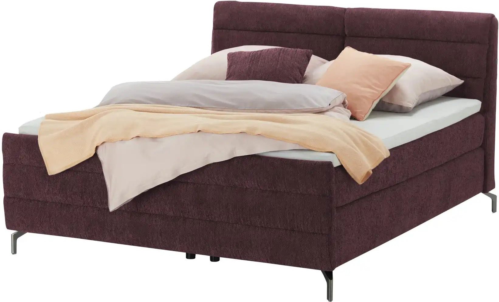 pop Boxspringbett Maranello ¦ lila/violett ¦ Maße (cm): B: 148 H: 116 Betten > Boxspringbetten - Höffner
