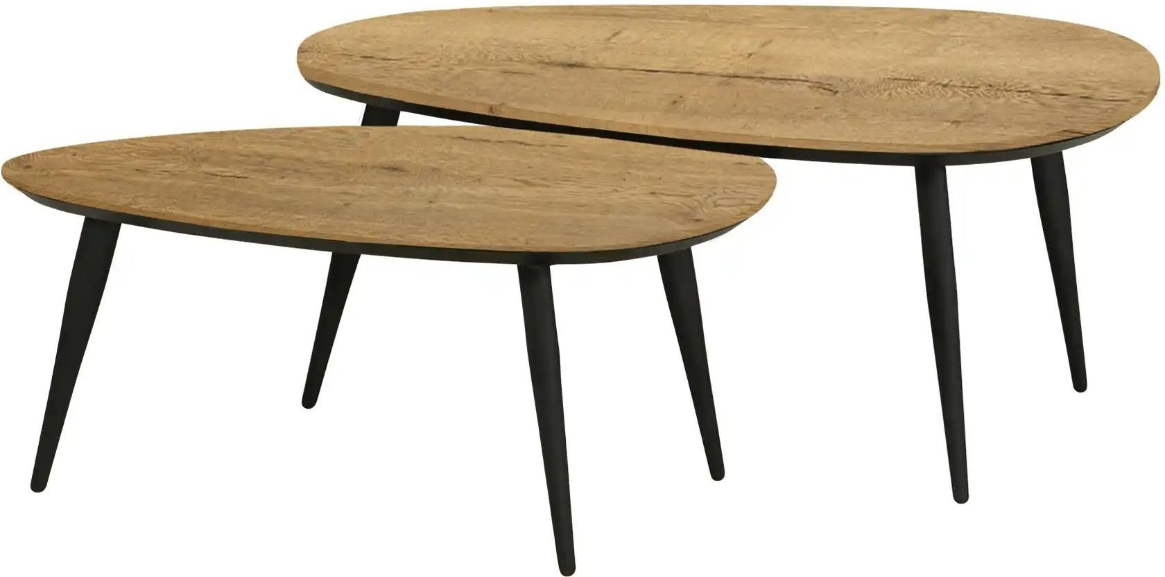 uno Couchtisch 2er Set XL Dortmund ¦ holzfarben ¦ Maße (cm): B: 75 H: 45 Tische > Couchtische > Couchtische andere Forme...