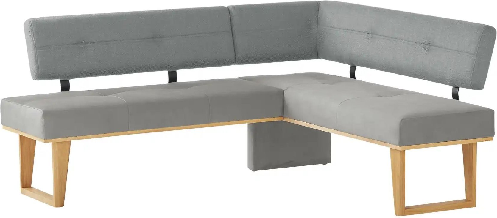 Woodford Eckbank massiv Scala ¦ grau ¦ Maße (cm): H: 85 Bänke > Eckbänke - Höffner